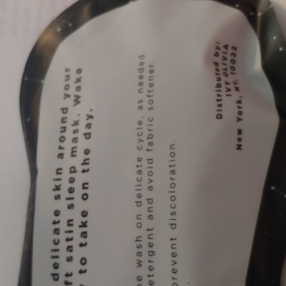 IVY OLIVIA Satin Eye Mask - New In Package unopened NWT - Picture 5 of 5